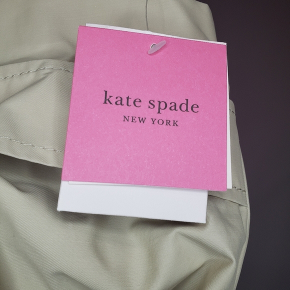 NWT Kate Spade Scalloped Edge Belted Trench Coat - Picture 13 of 16